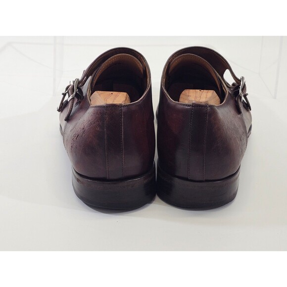 MAGNANNI Silvio Men's Size 13 Tabaco Double‎ Monk Strap Leather Dress Shoes EUC - Picture 5 of 13